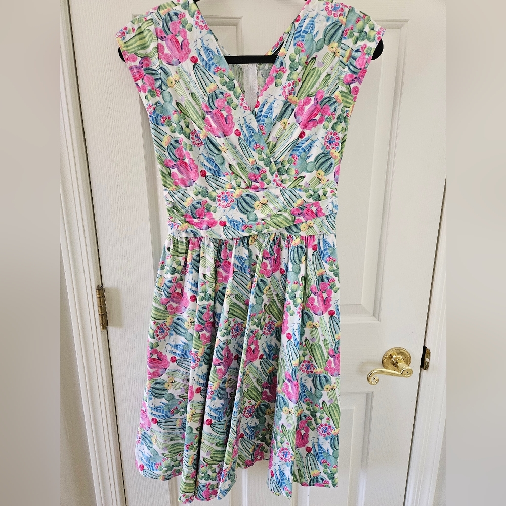Floral cactus dress